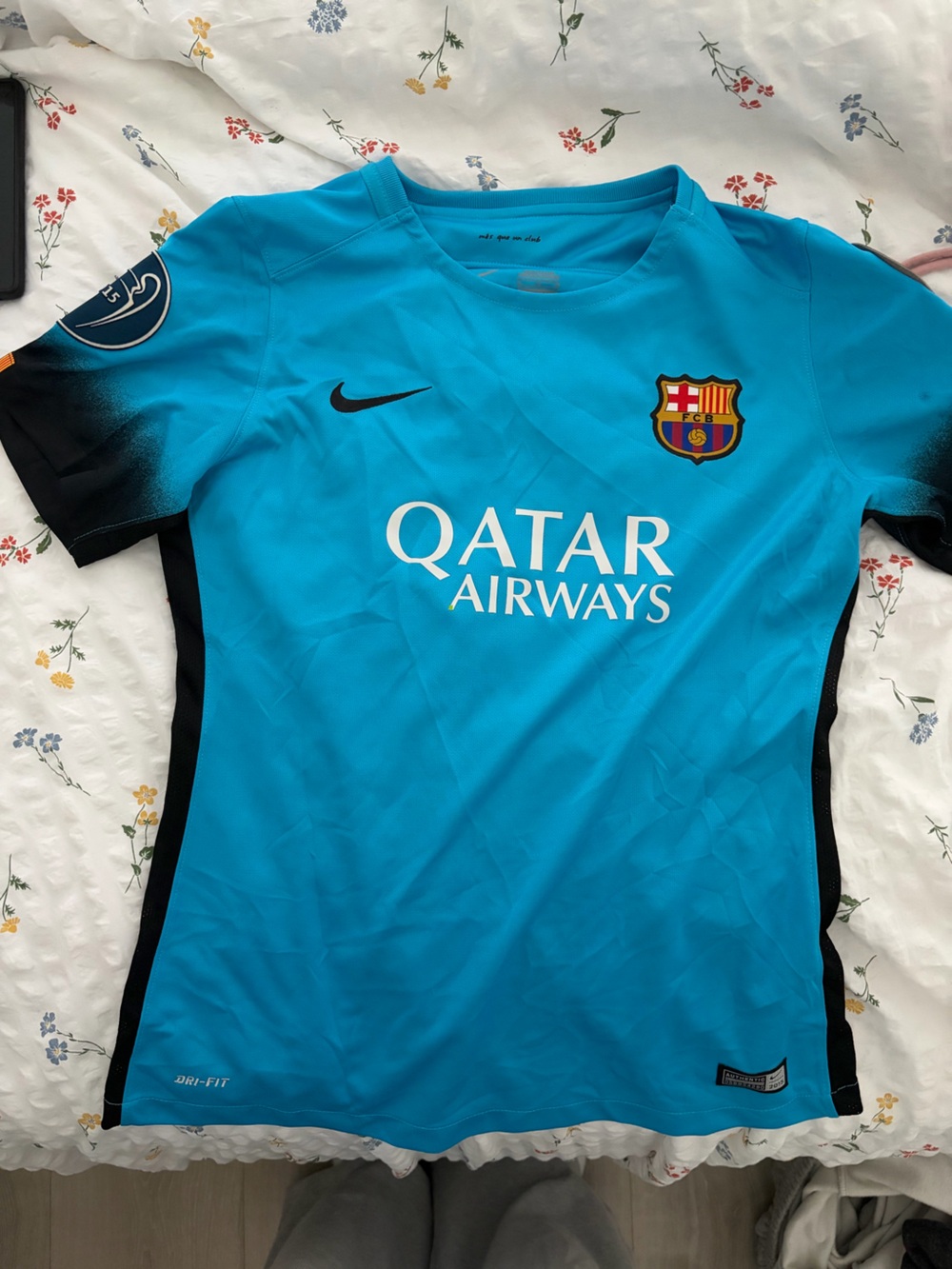 FC Barcelona 2015-2016 Third kit Shirt Authentic Champions League- Suarez 9 Nike